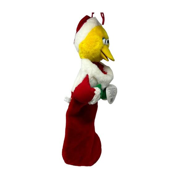 Sesame Street Christmas Stocking Big Bird 3D Plush Santa Kurt Adler Vintage 1999 - Picture 11 of 16